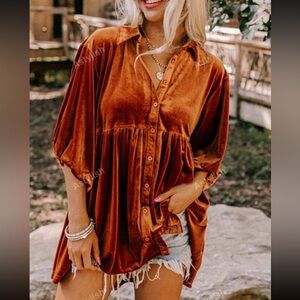 Orange Asytlish Loose Fit Shirt - Large (8/10)